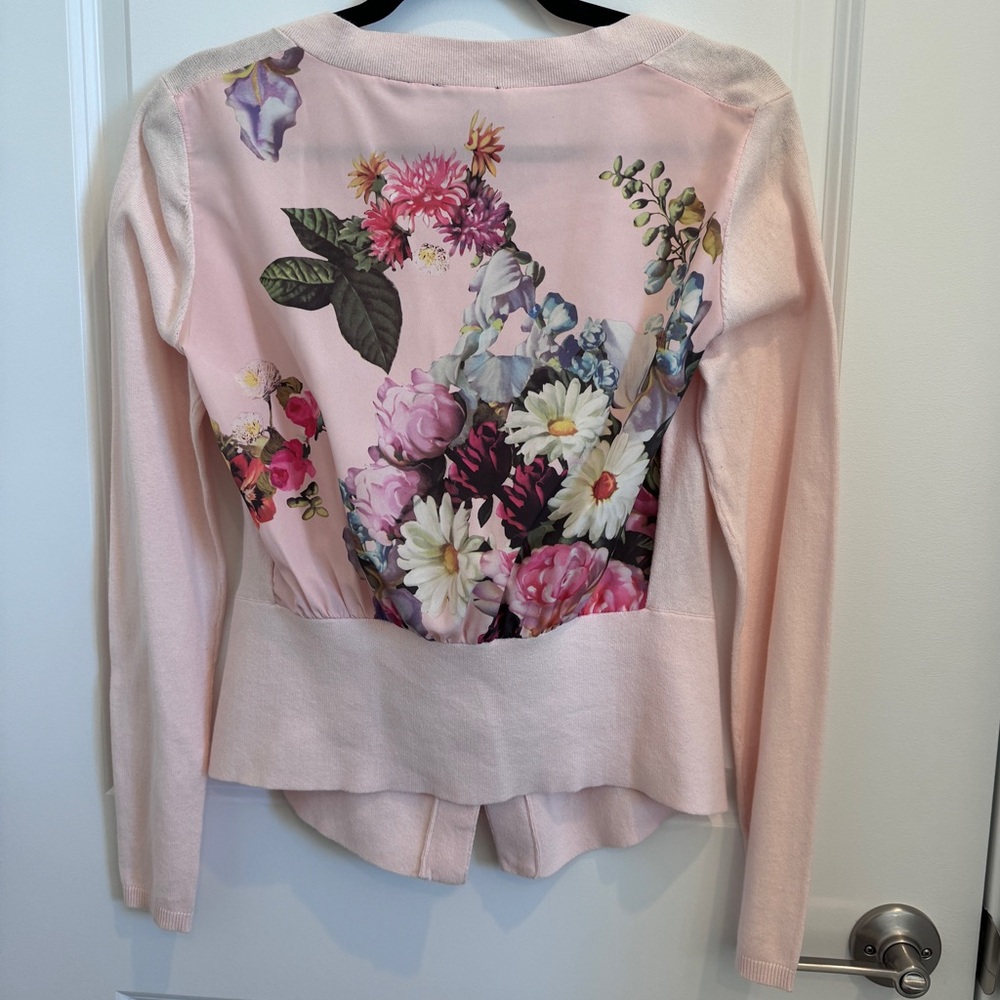 Ted Baker cardigan Opulent Bloom Flower cardigan Size 2